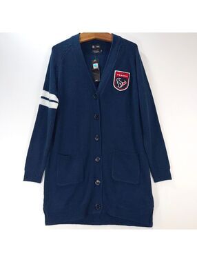 NWT Houston Texans Long Cardigan - L/XL